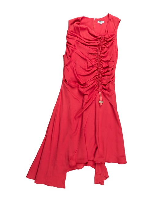 Kenzo Asymmetrical Mini Dress Pink