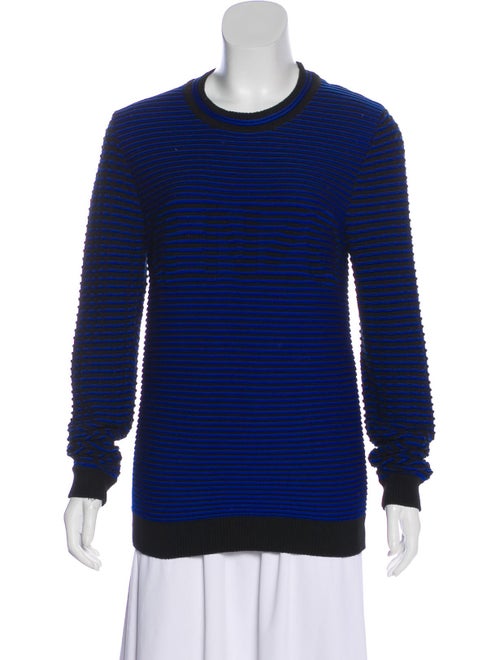 Kenzo Striped Knit Sweater Blue