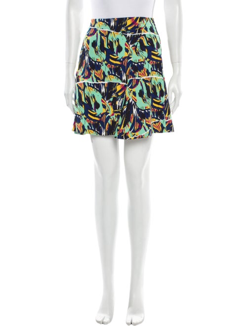 Kenzo Printed Mini Skirt Green