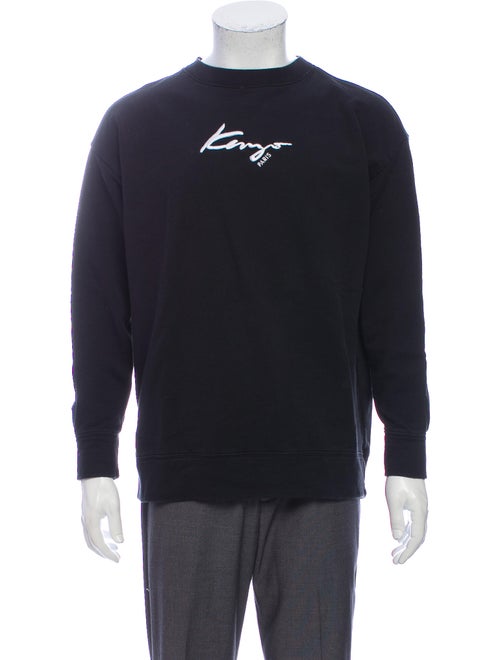 Kenzo Graphic Print Crew Neck Sweatshirt Black