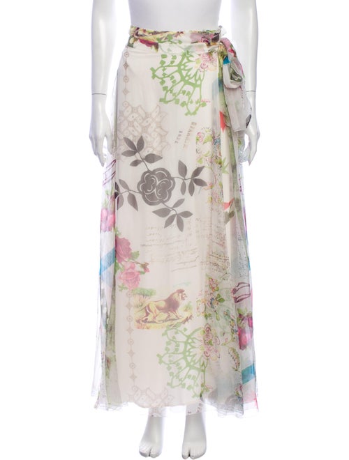 Kenzo Silk Long Skirt