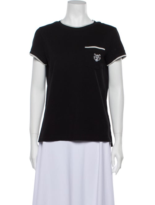 Kenzo Graphic Print Crew Neck T-Shirt Black