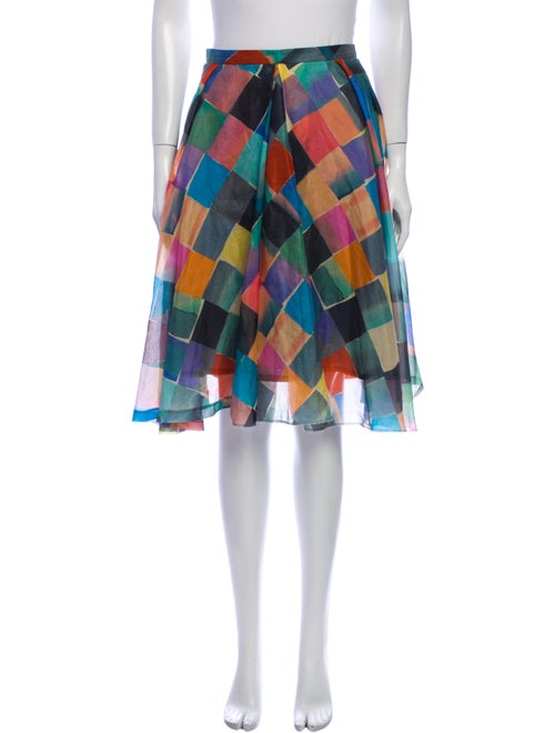 Kenzo Silk Knee-Length Skirt