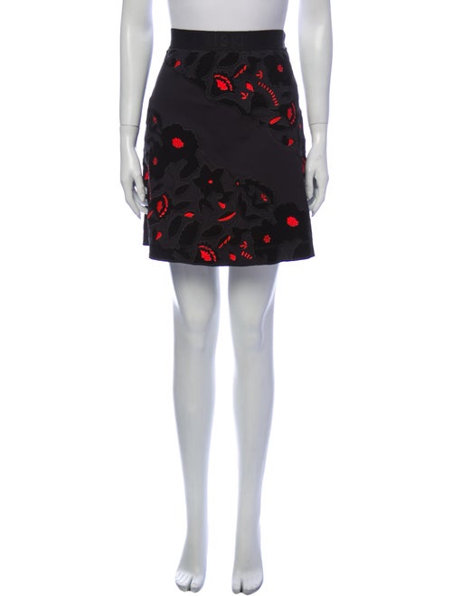 Kenzo Printed Mini Skirt Black