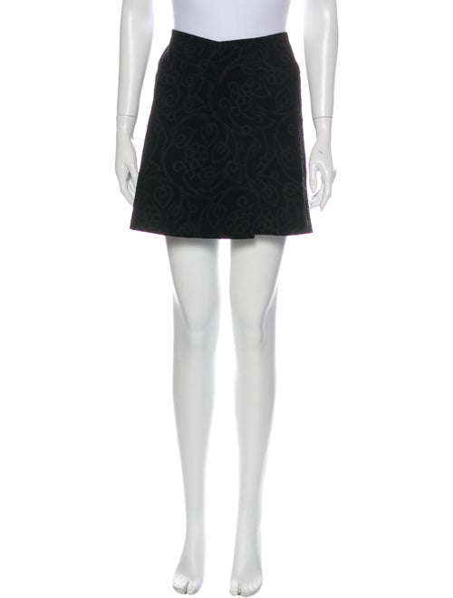 Kenzo Printed Mini Skirt Black