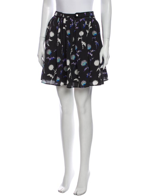 Kenzo Silk Mini Skirt Black