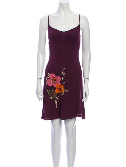 Kenzo Floral Print Mini Dress