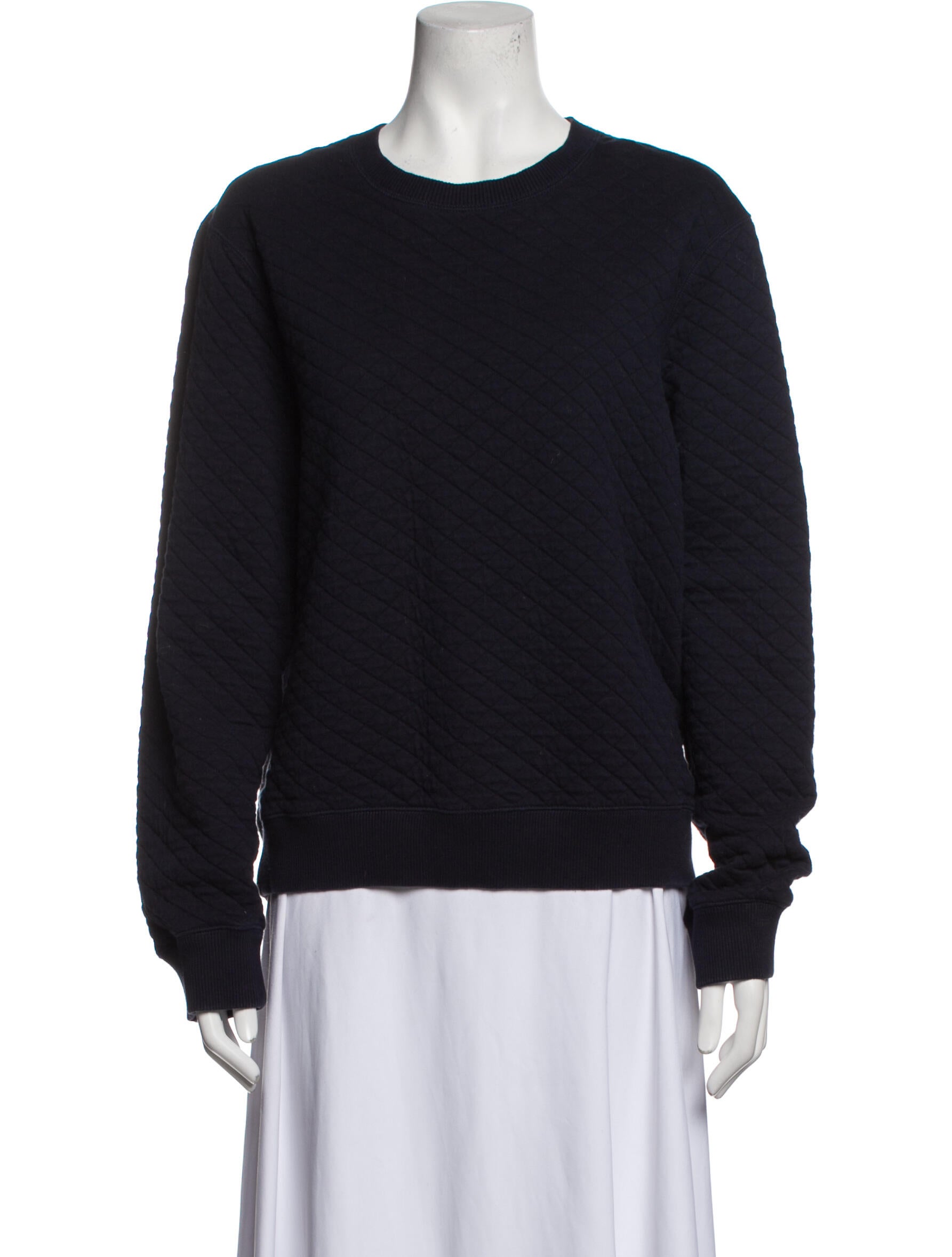 Kenzo Crew Neck Long Sleeve Sweatshirt Blue Tops, Clothing KEN55059