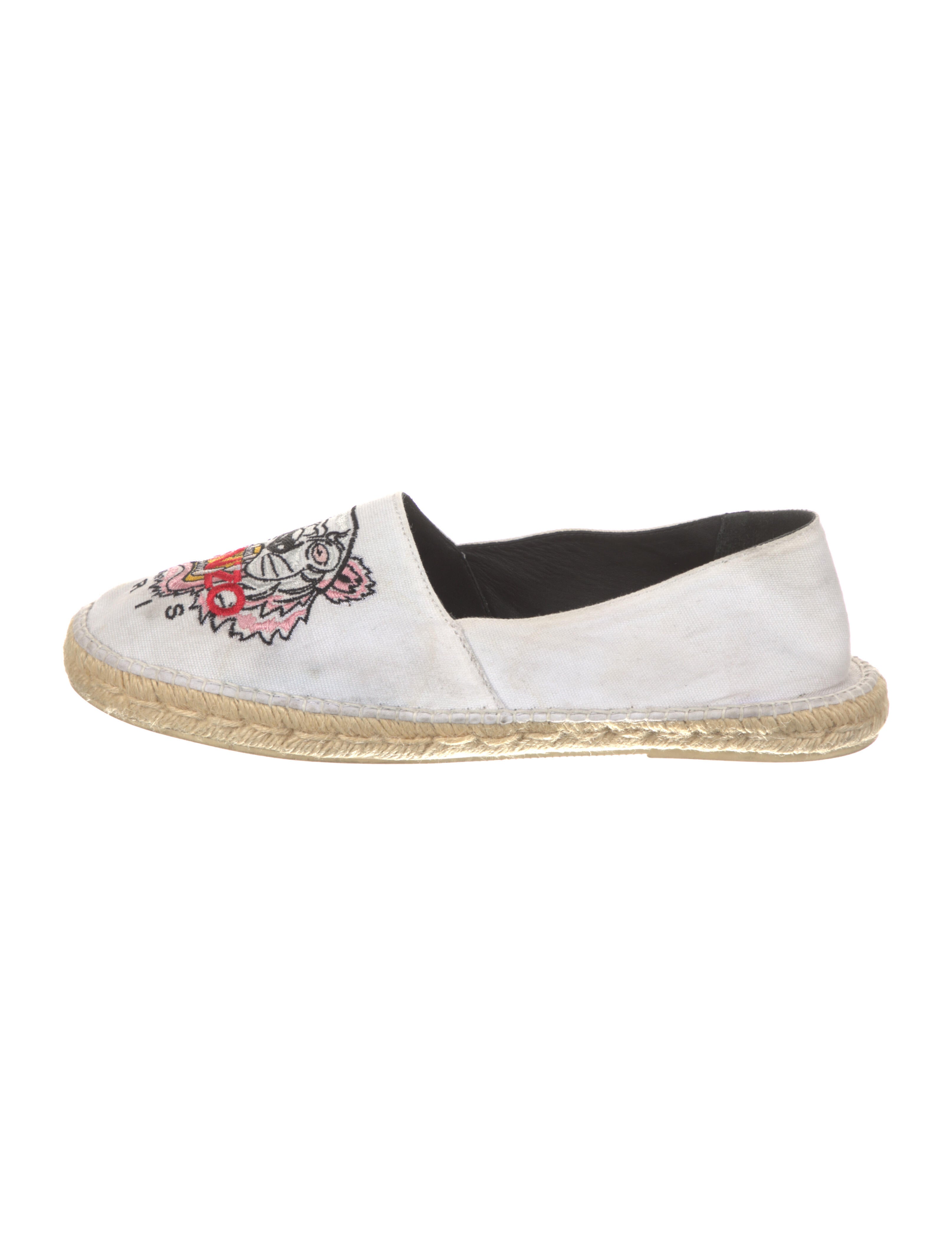 Kenzo Canvas Graphic Print Espadrilles Neutrals Espadrilles, Shoes