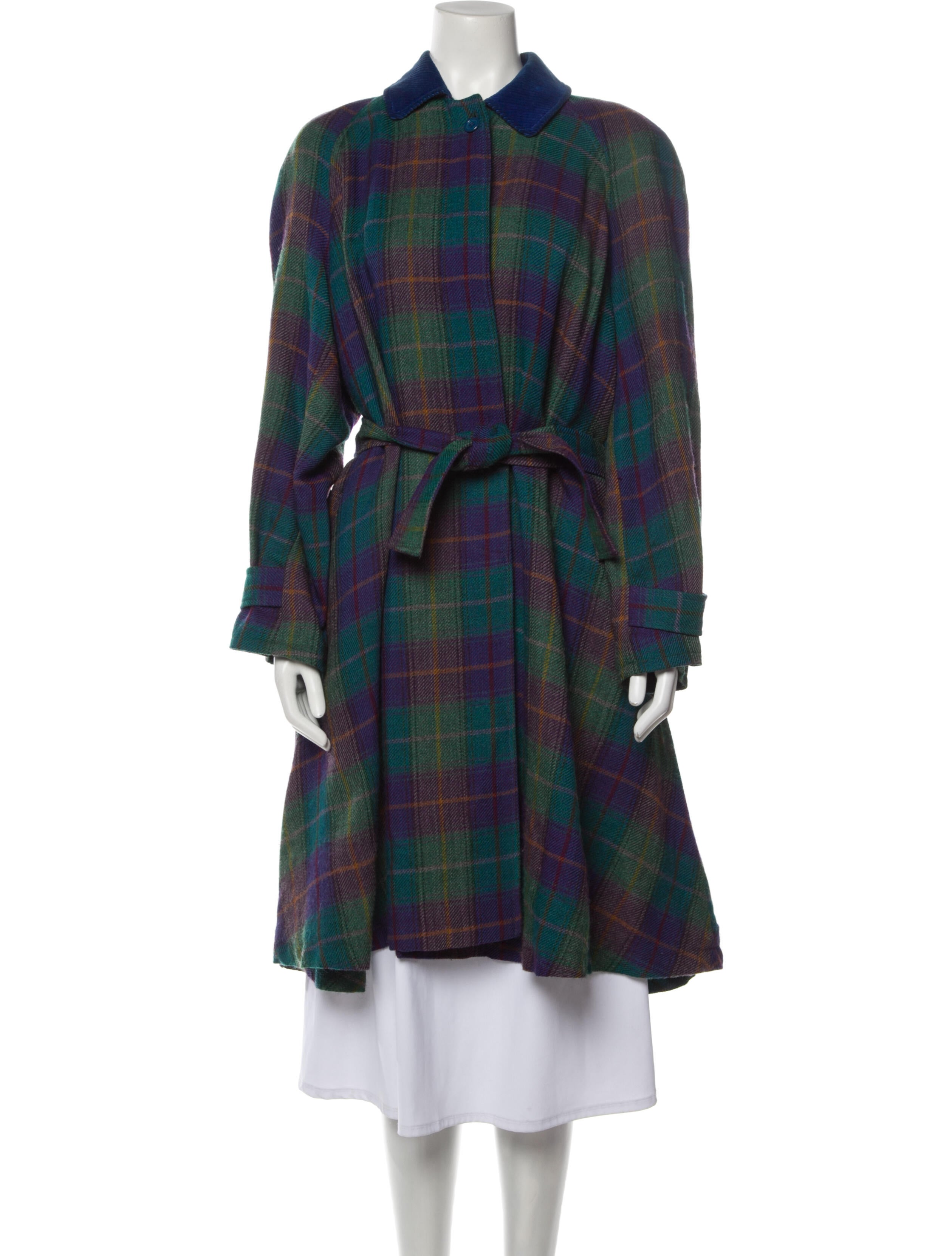 Kenzo Vintage 1980's Coat Green Coats, Clothing KEN58152 The RealReal