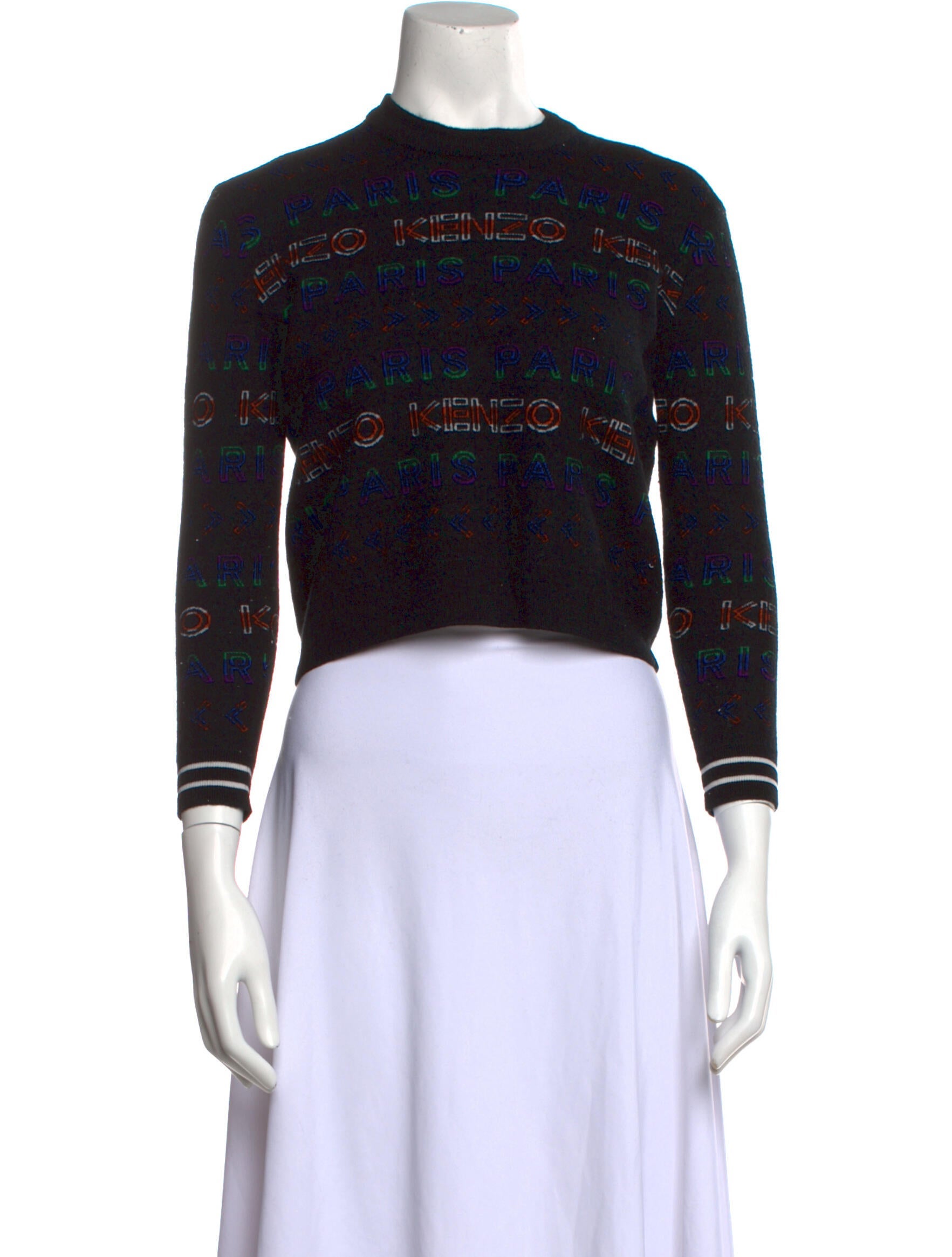 Kenzo Boy's Printed Mock Neck Sweater