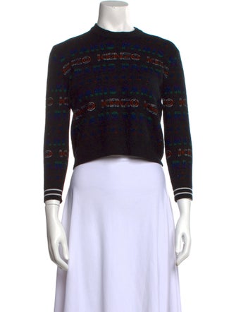 Kenzo Boy's Printed Mock Neck Sweater