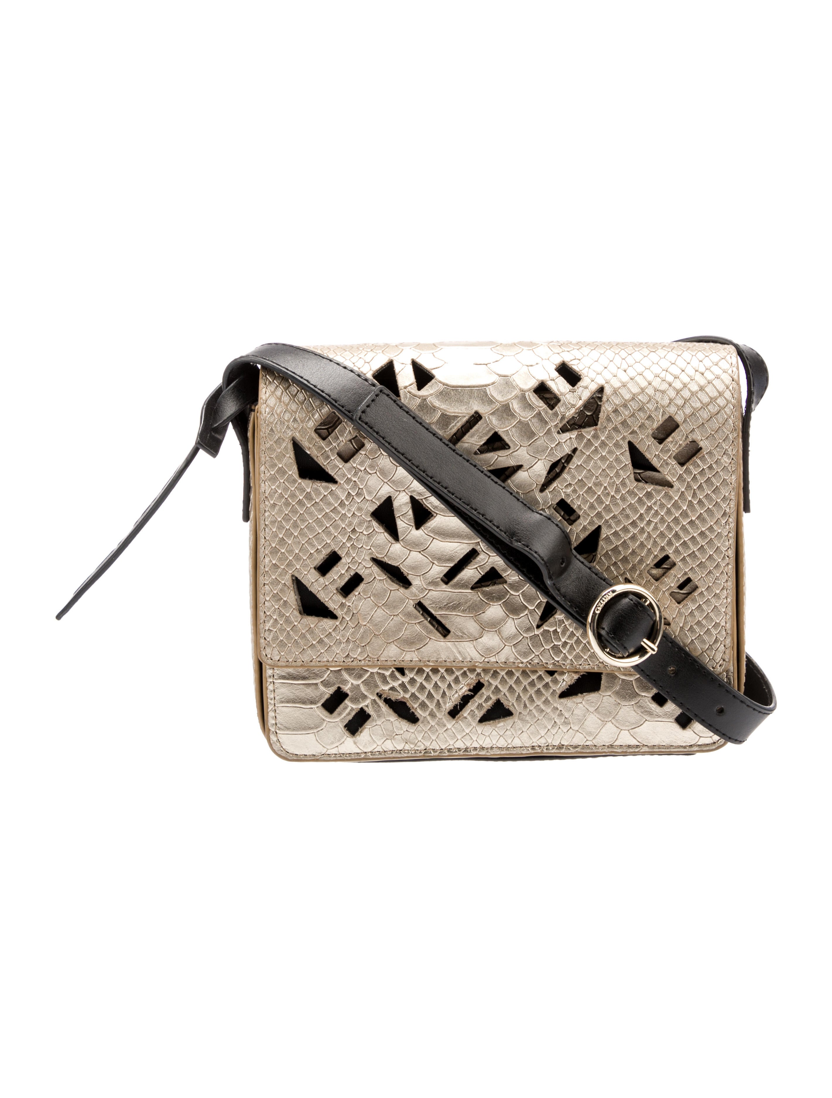 Kenzo Leather Crossbody Bag Gold Crossbody Bags, Handbags KEN63382