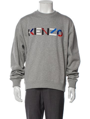 Kenzo Sweaters Graphic Print Crew Neck Pullover M