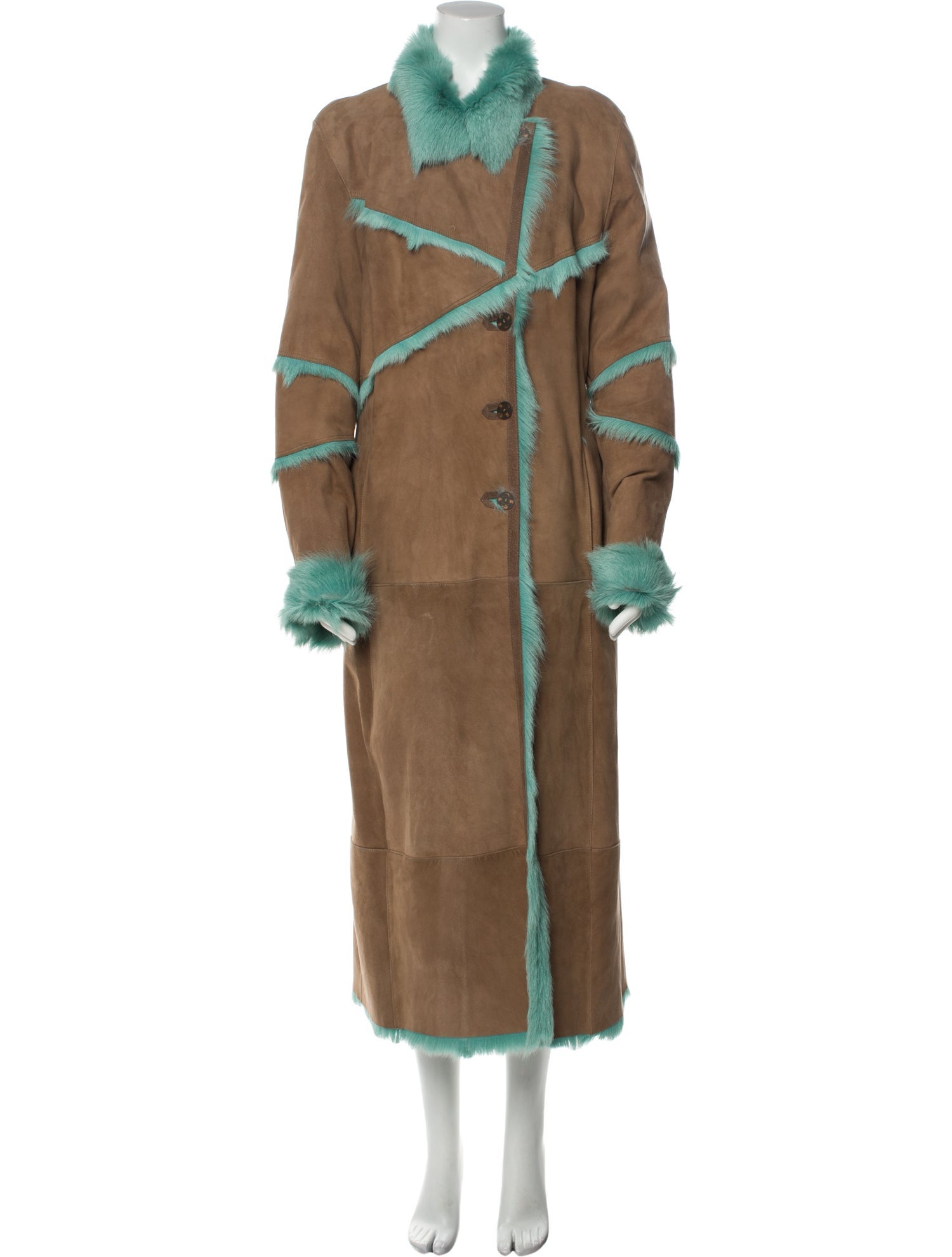 Kenzo Goat Leather Fur Coat