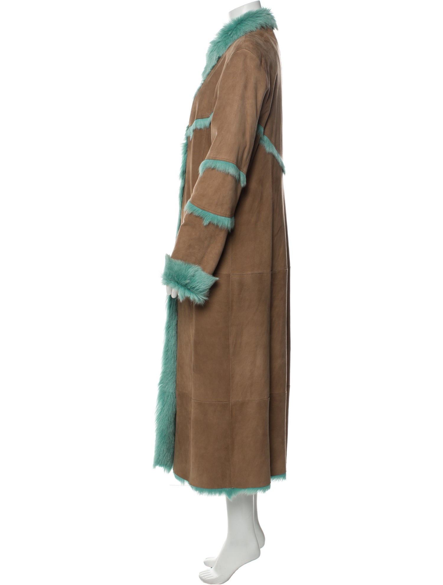 Kenzo Goat Leather Fur Coat