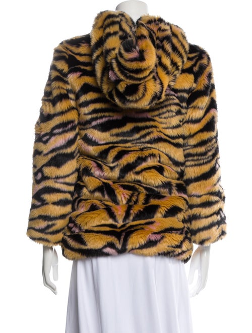 Kenzo Animal Print Faux Fur Coat