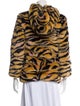 Kenzo Animal Print Faux Fur Coat