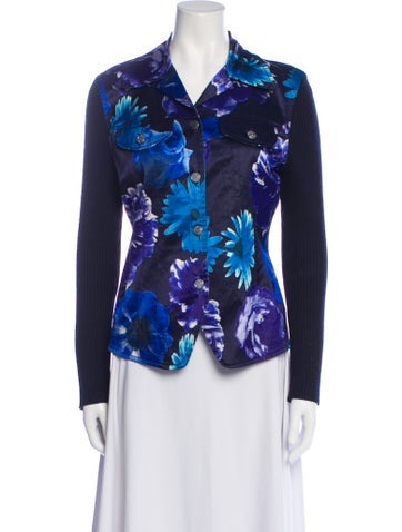 Kenzo Jeans Jackets Floral Print Evening Jacket M