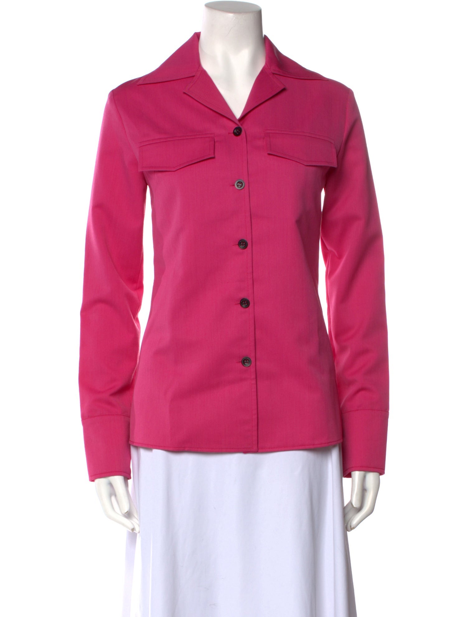 Kenzo Long Sleeve Button-Up Top