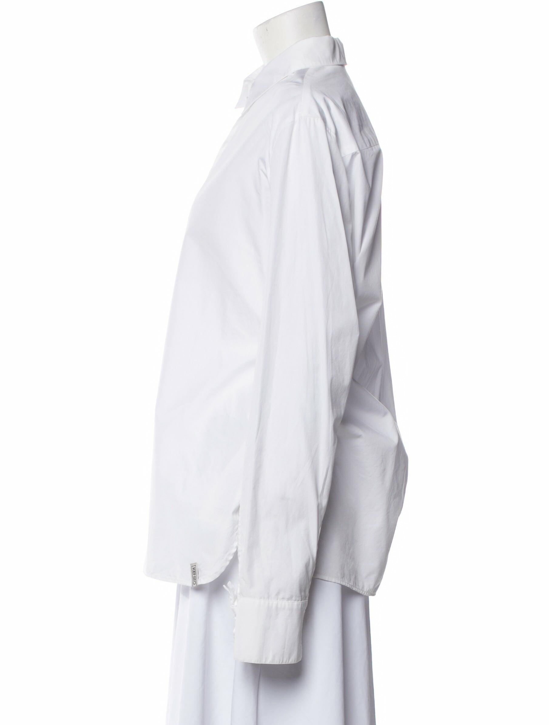 Kenzo Long Sleeve Button-Up Top