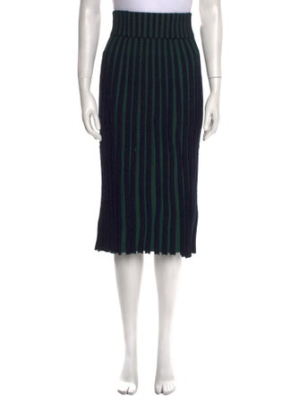Kenzo Striped Midi Length Skirt
