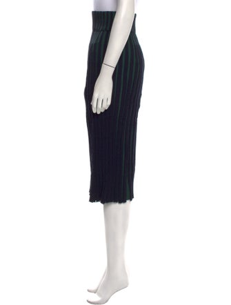 Kenzo Striped Midi Length Skirt