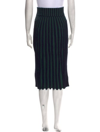 Kenzo Striped Midi Length Skirt