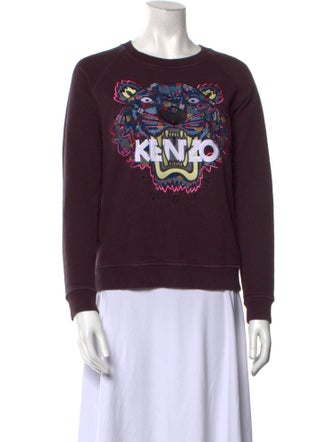 Kenzo Graphic Print Crew Neck Sweatshirt