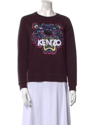 Kenzo Sizes 7-16 Graphic Print Crew Neck Sweatshirt M