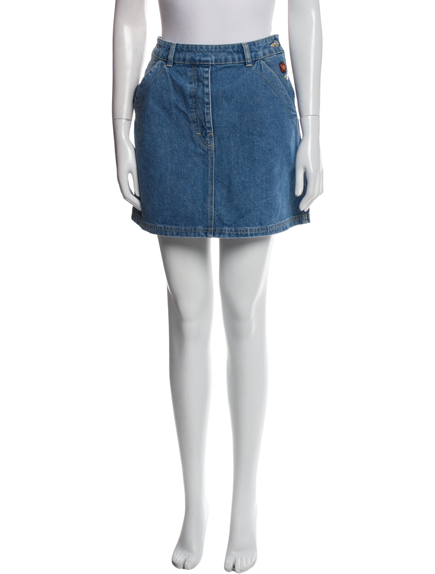 Kenzo Sequin Embellishments Mini Skirt