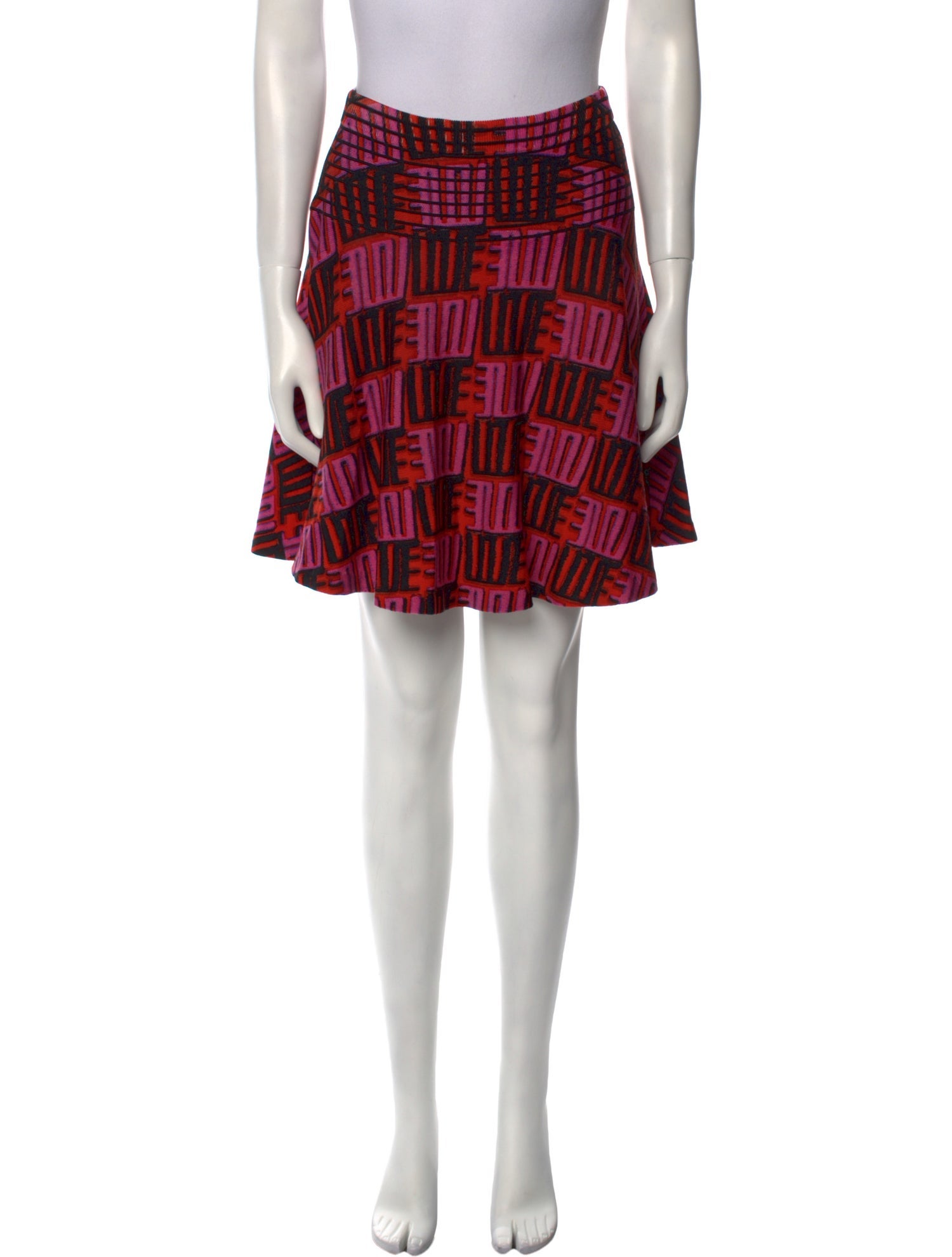 Kenzo Plaid Print Mini Skirt