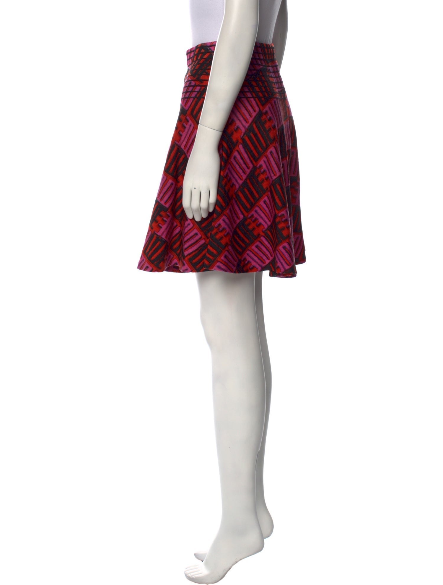Kenzo Plaid Print Mini Skirt
