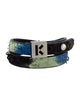 Kenzo Leather Wrap Bracelet