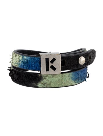 Kenzo Wrap Leather Bracelet