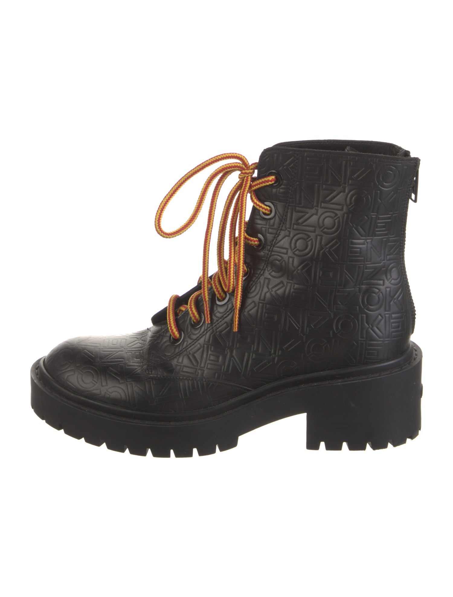 Kenzo Leather Combat Boots