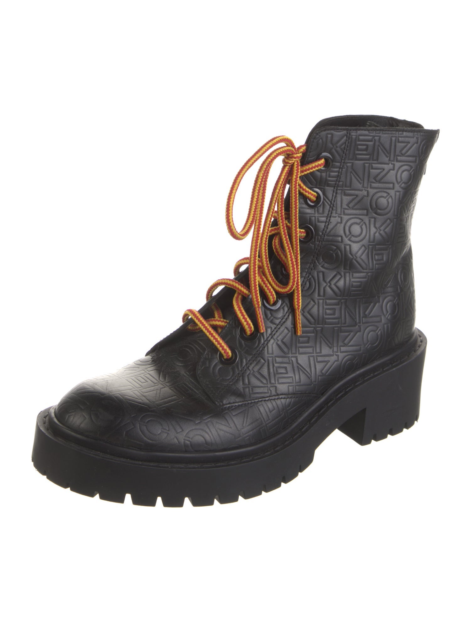 Kenzo Leather Combat Boots