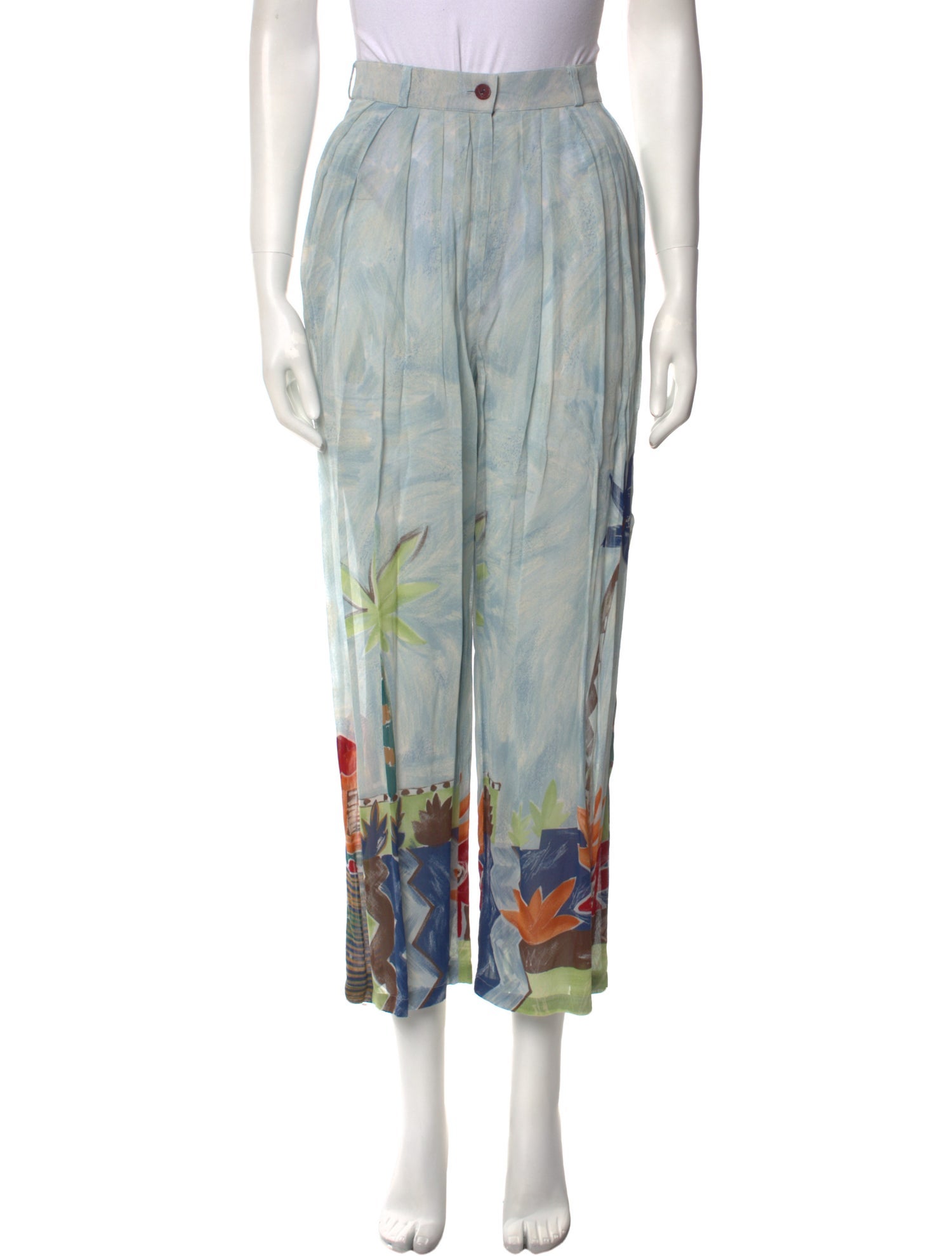 Kenzo Printed Straight Leg Pants