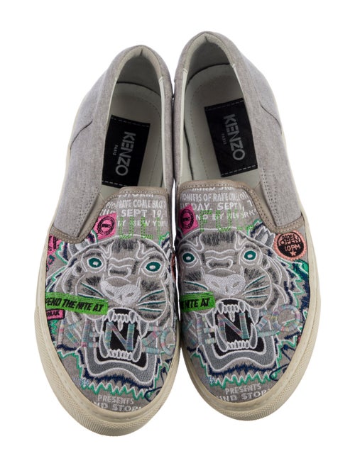 Kenzo Canvas Printed Sneakers