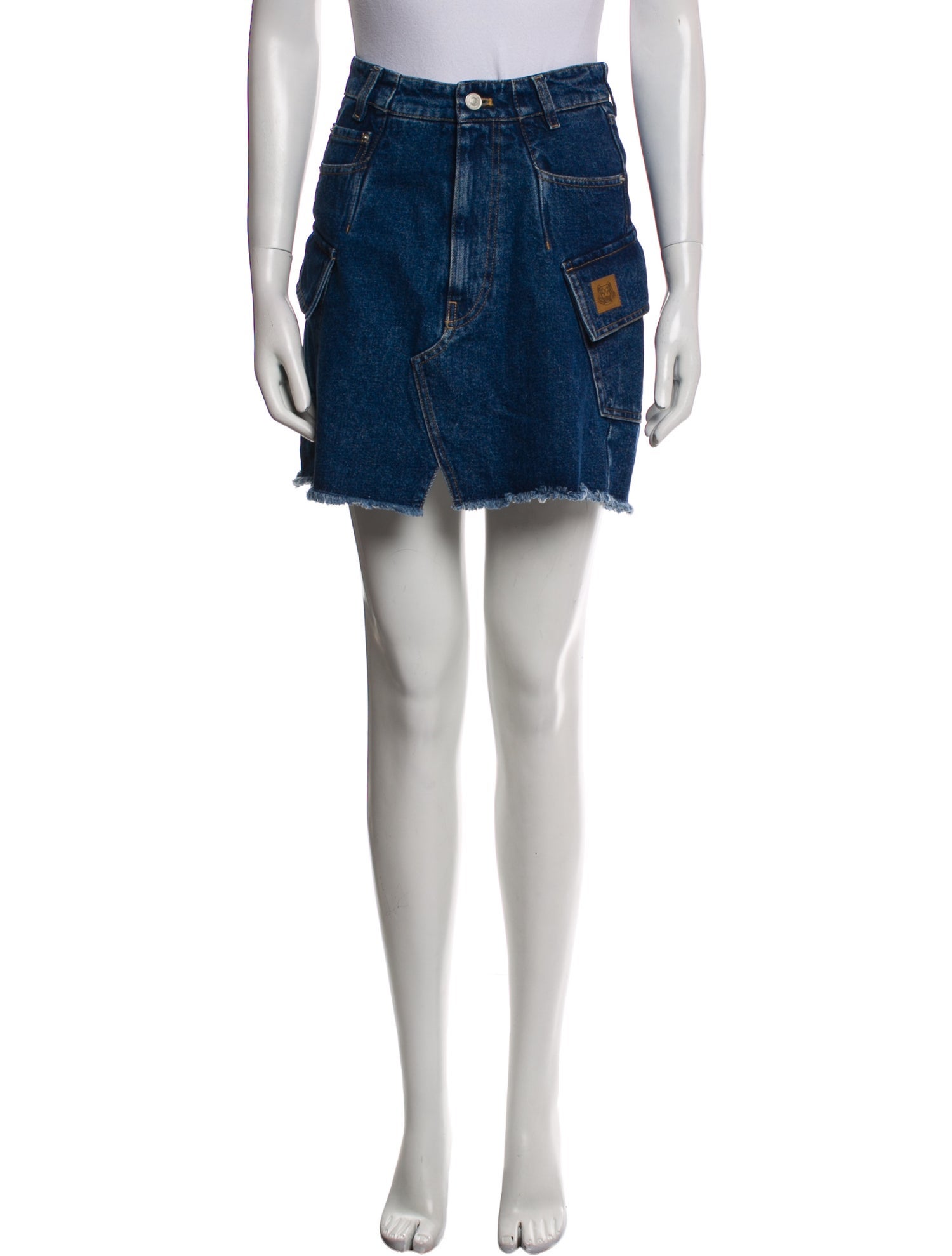 Kenzo Raw-Edge Trim Mini Skirt