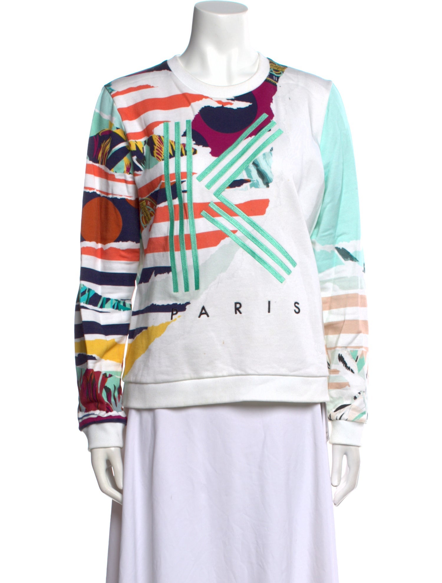 Kenzo Graphic Print Crew Neck Sweatshirt