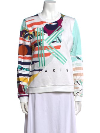 Kenzo Graphic Print Crew Neck Sweatshirt