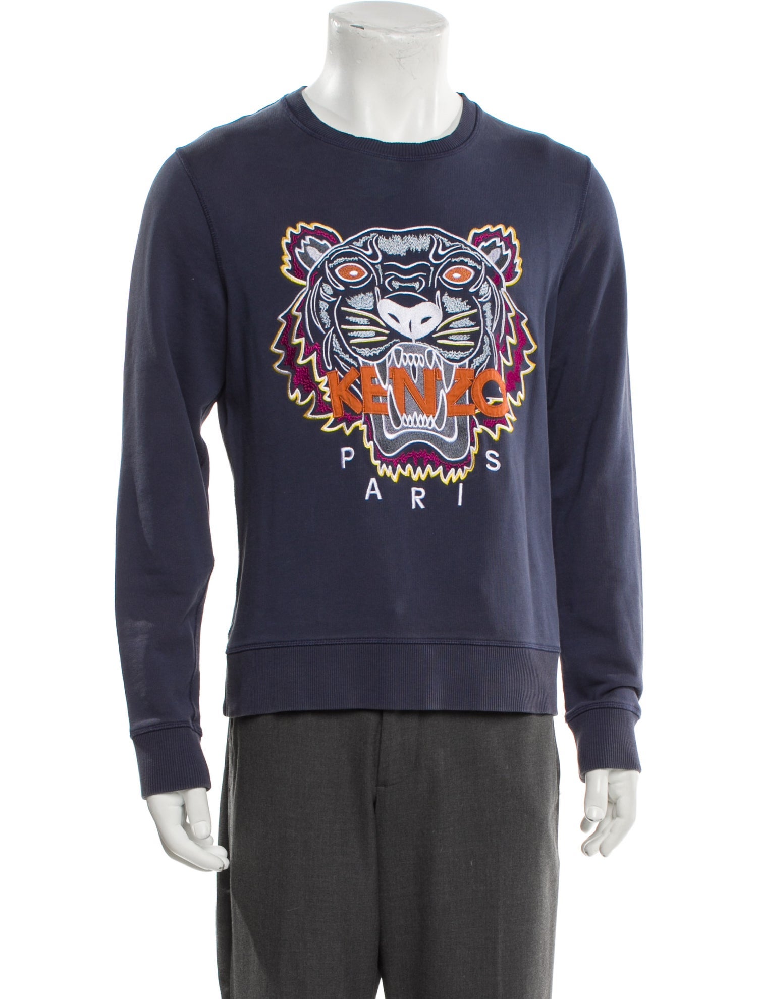 Kenzo Graphic Print Crew Neck Pullover