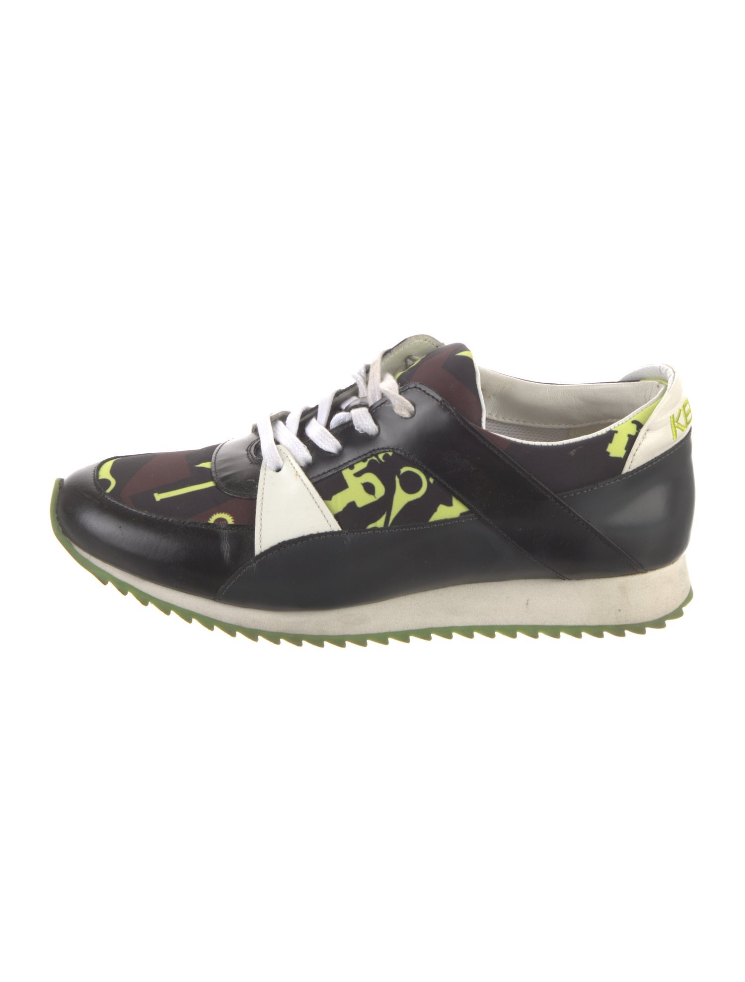 Kenzo Leather Printed Sneakers