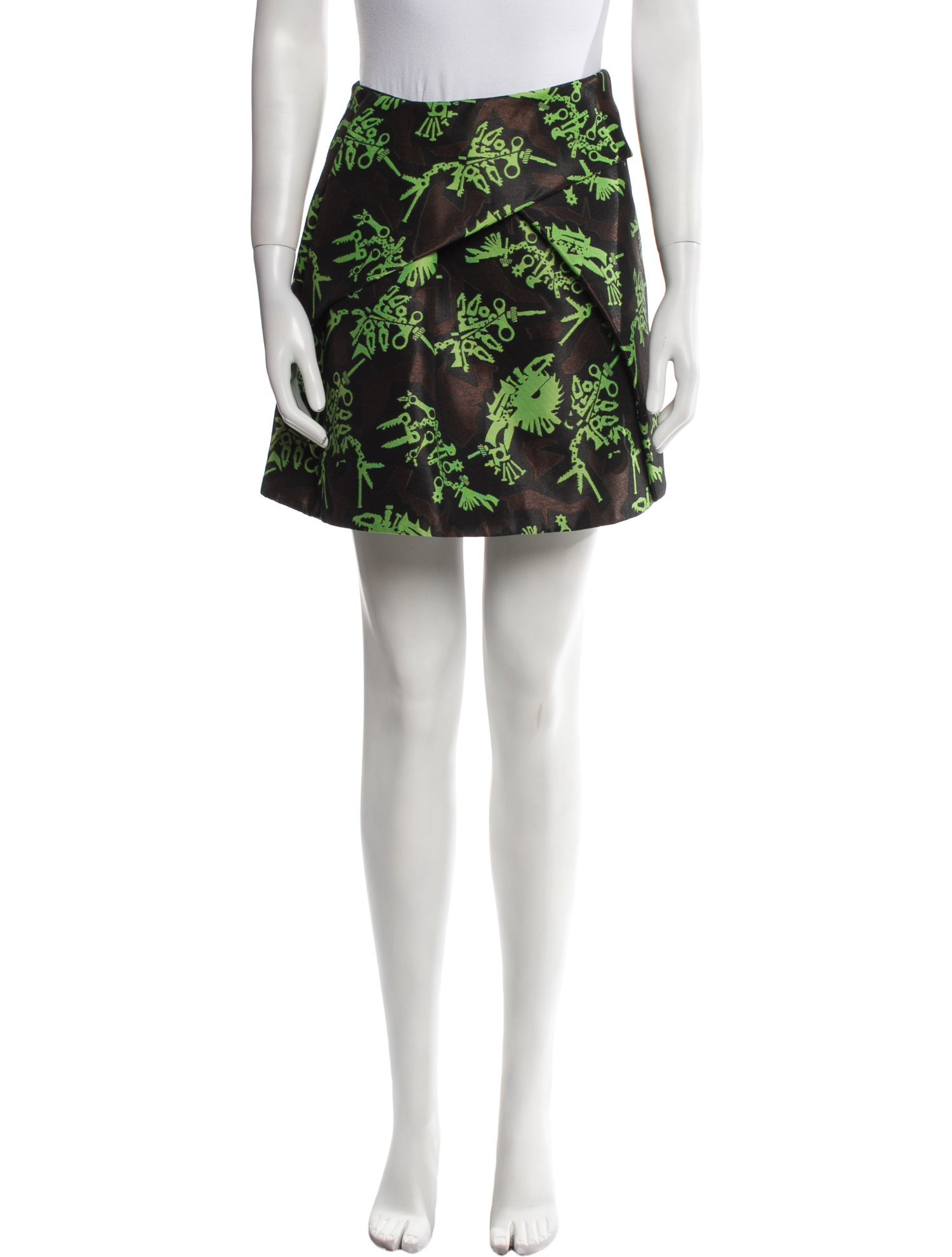 Kenzo Floral Print Mini Skirt
