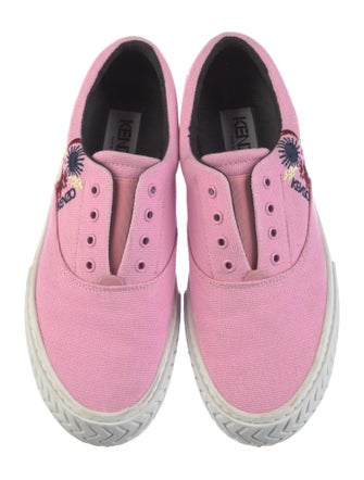 Kenzo Canvas Embroidered Accent Sneakers