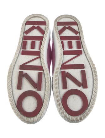 Kenzo Canvas Embroidered Accent Sneakers