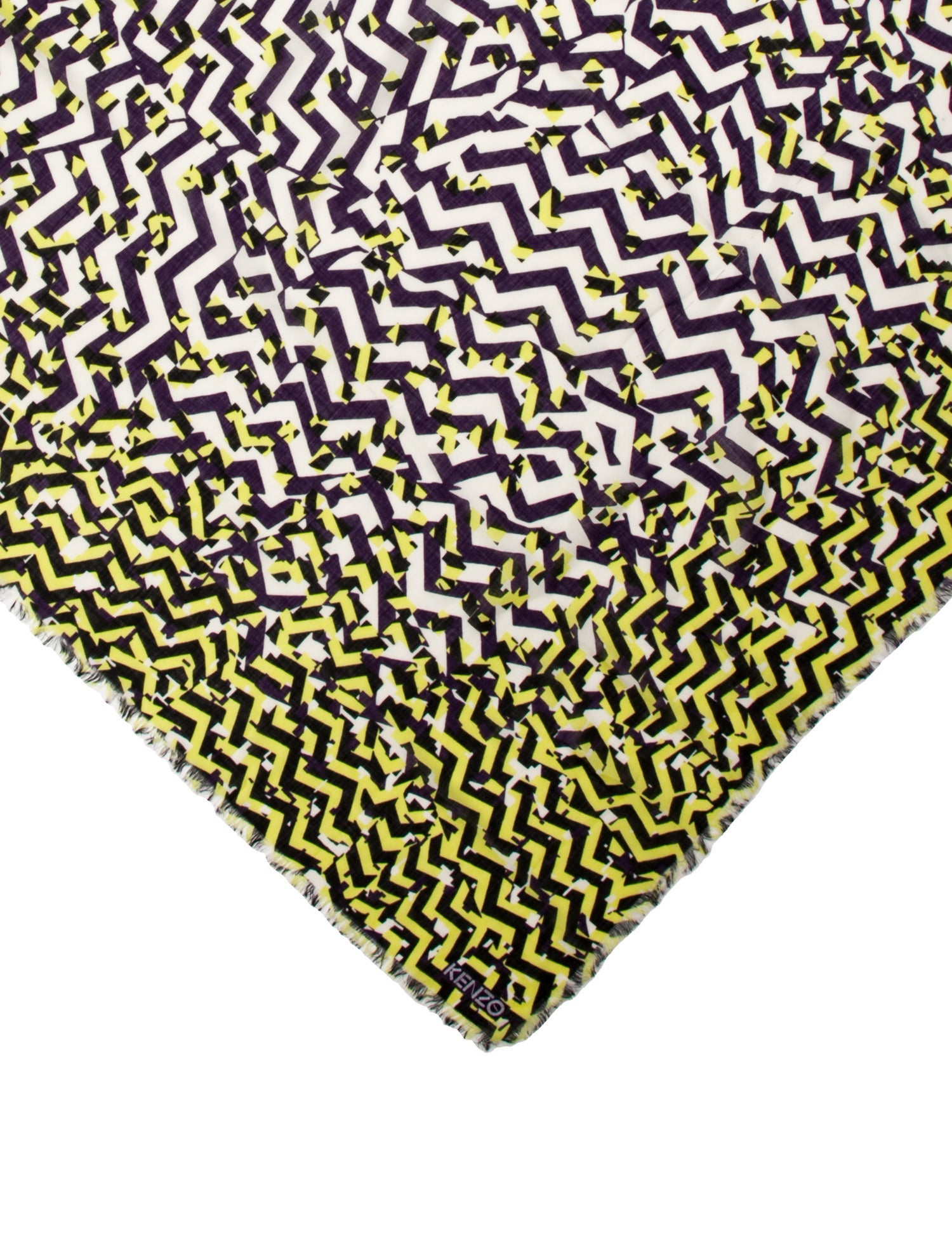 Kenzo Virgin Wool Printed Scarf