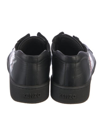 Kenzo Web Accent Leather Sneakers