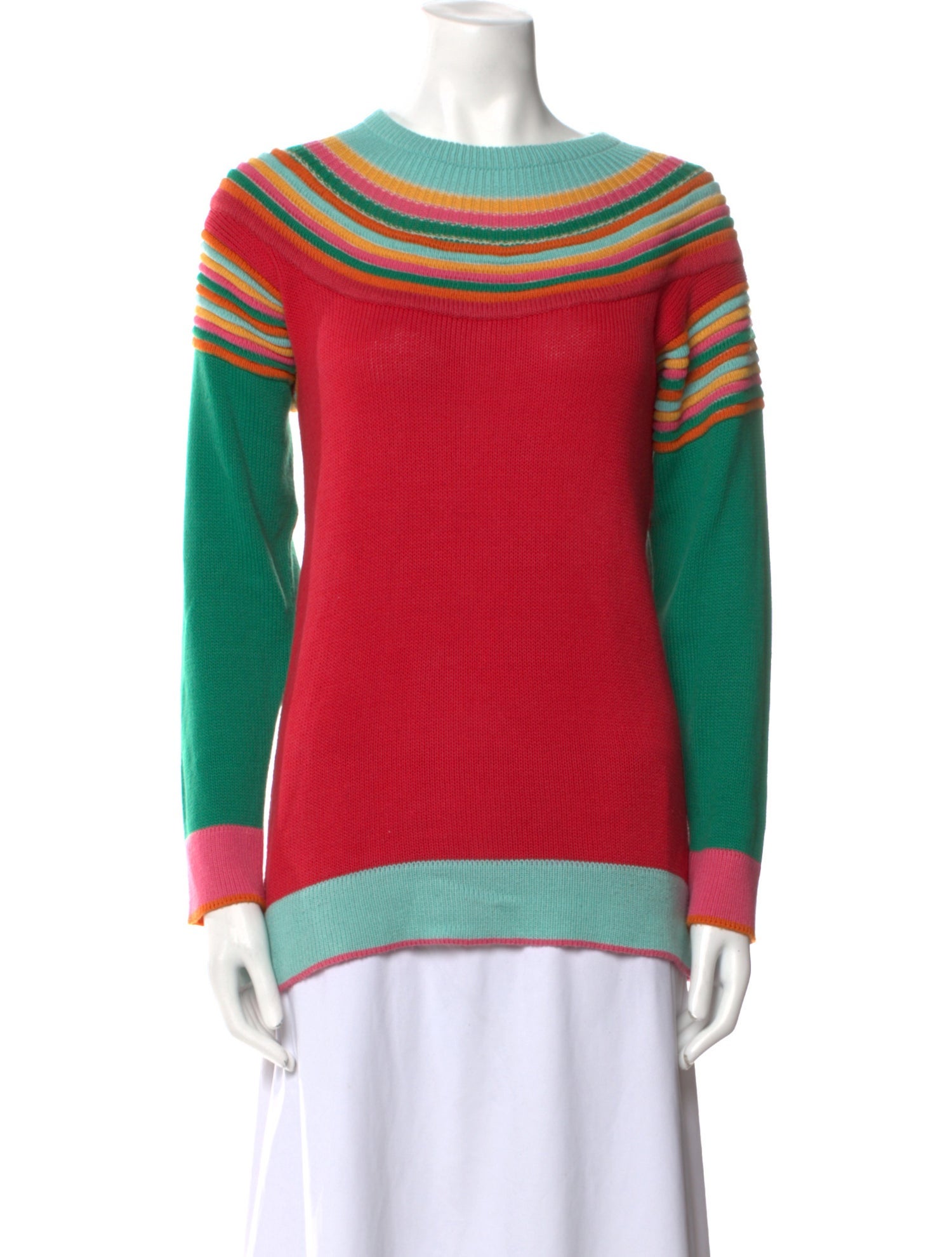 Kenzo Striped Bateau Neckline Sweater